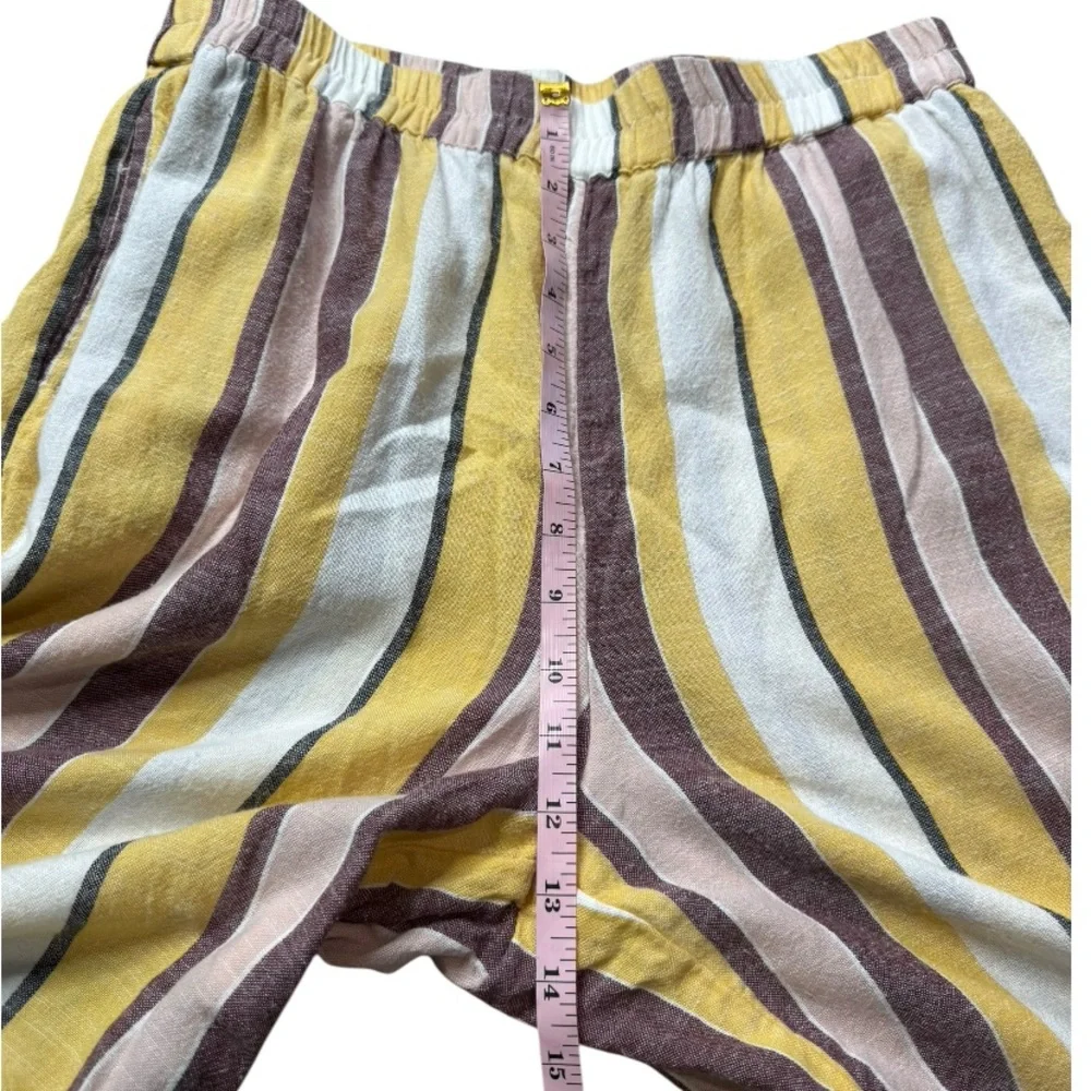 Anthropologie Seafolly Talia Striped Cropped Pants size M - Picture 9 of 11